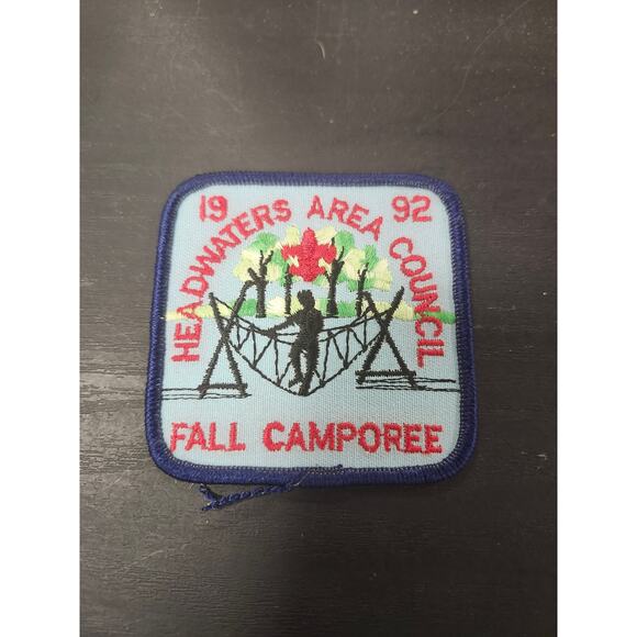 1992 Headwaters Area Council Fall Camporee Patch BSA Boy Scouts Badge Vtg Retro - Picture 1 of 3